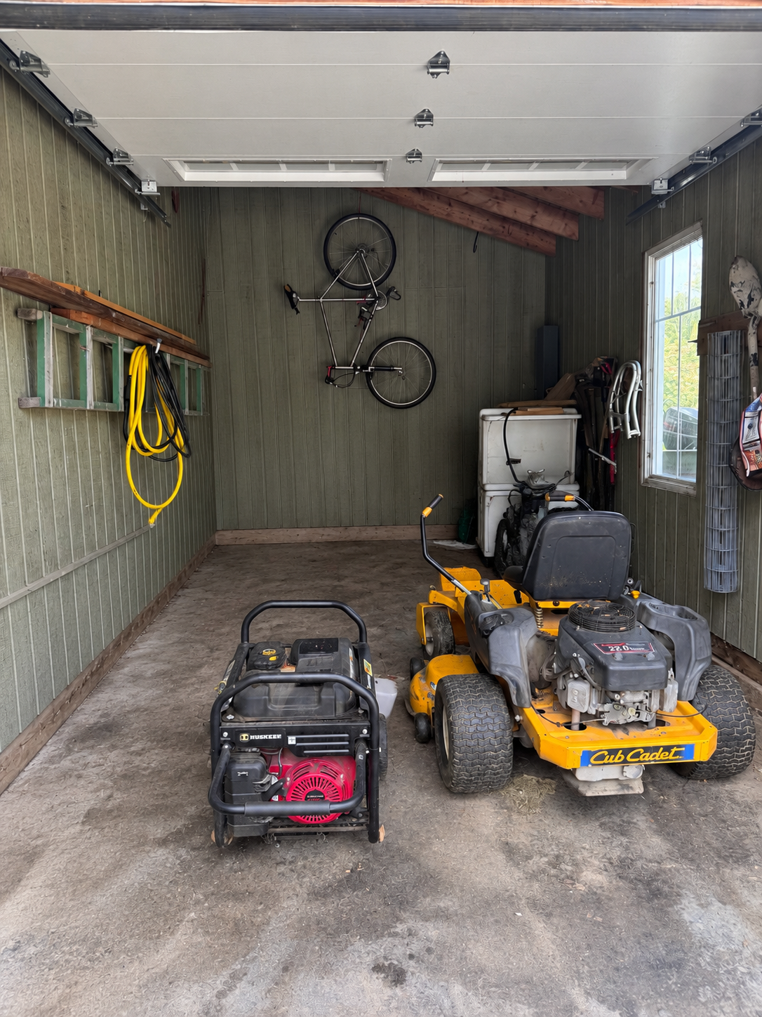 Same garage after cleanout