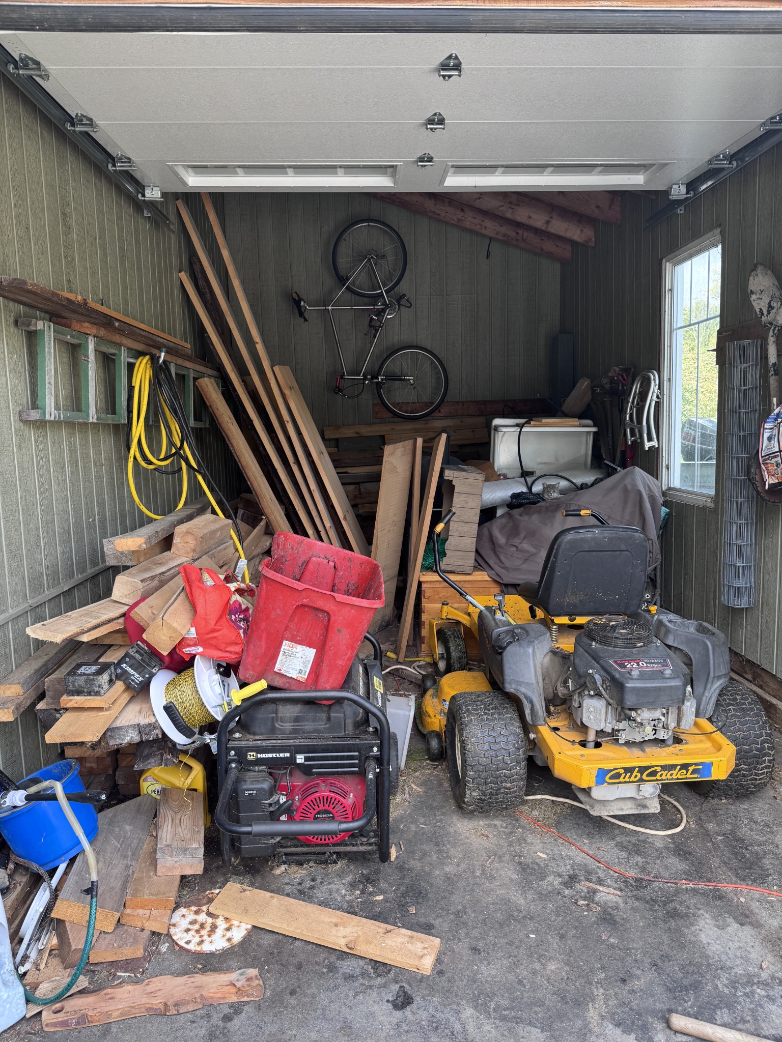 Garage before cleanout