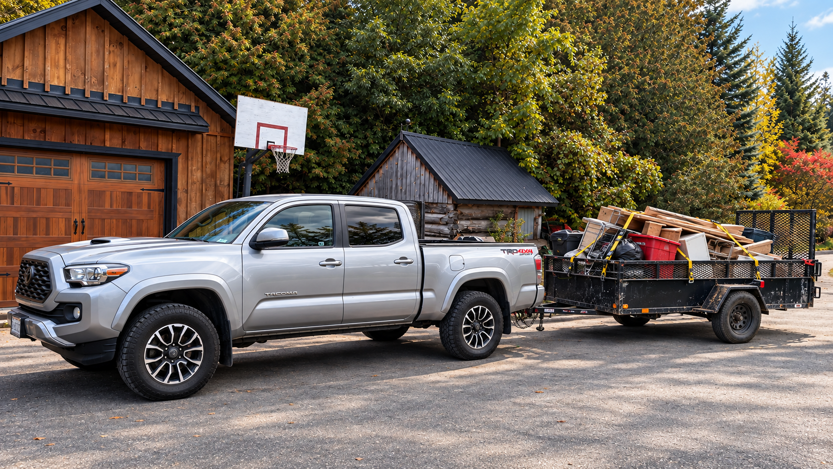 True Grit truck and secured trailer