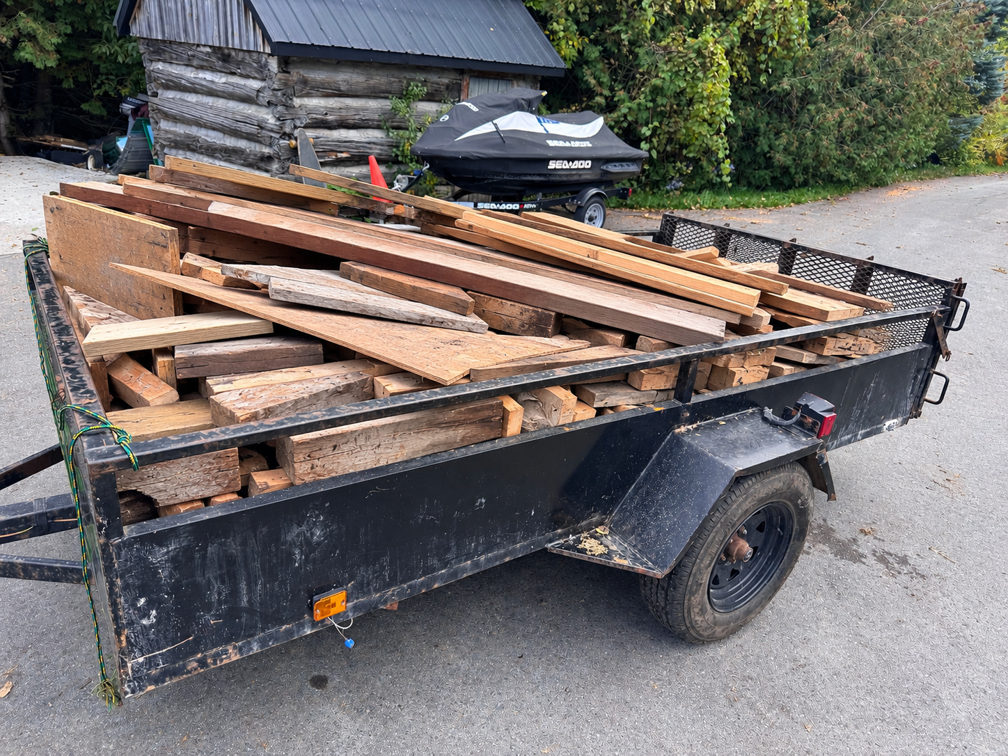 Material hauled away